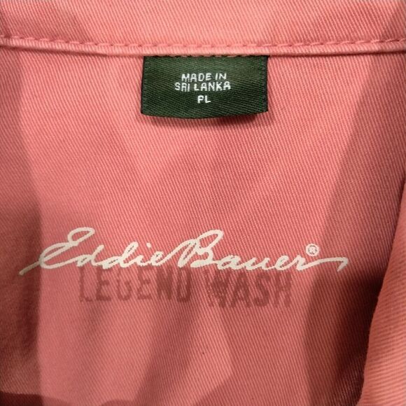 Eddie Bauer Blazer Jacket Womens Sz PL Coral Orange Long Sleeve Single Breasted - Picture 7 of 12